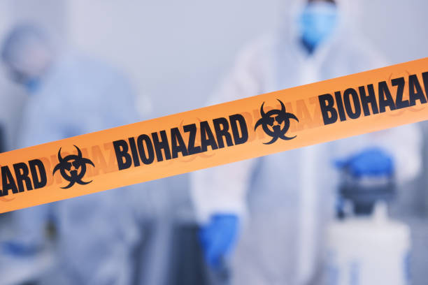 Professional Biohazard technician working in Kendalia, TX